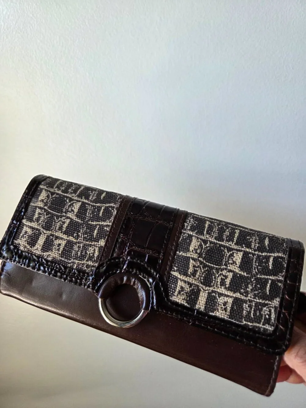 EUC MICHAEL KORS ANIMAL PRINT GENUINE LEATHER TRIM TOTE / FREE WALLET